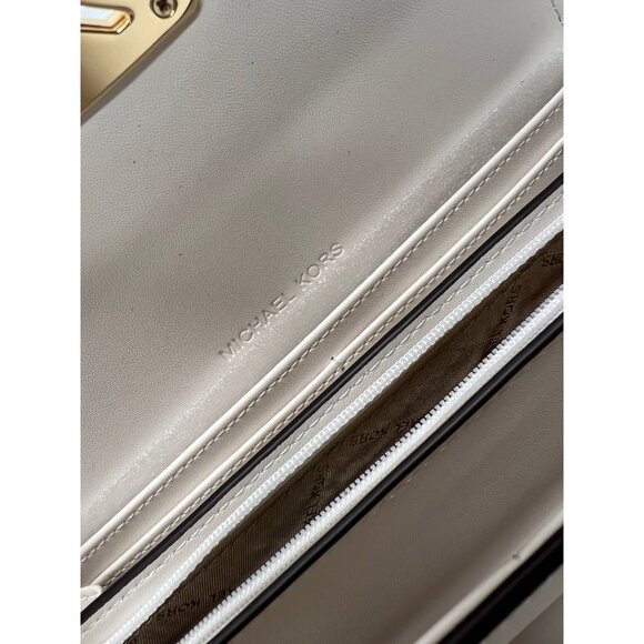 Michael Kors wallet mimi large flap bifold credit card phone wallet optic white - Picture 6 of 9